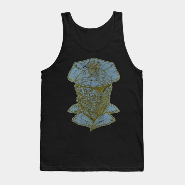 Amenaza Police Tank Top by Pages Ov Gore